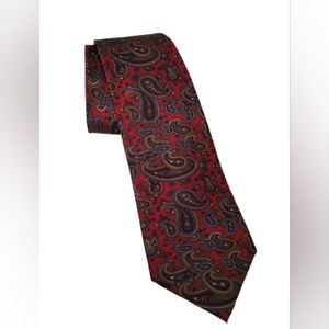 Paisley Burgundy Men's Tie